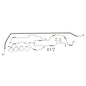 Omix Full Brake Line Set 42-45 Willys MB