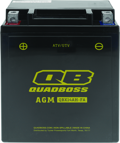 QuadBoss Maintenance-Free AGM Battery QBX14AH-FA