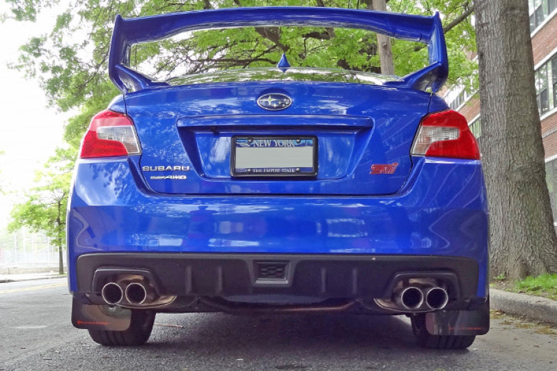 Rally Armor 15-21 Subaru WRX/STI Blue UR Mud Flap w/White Logo