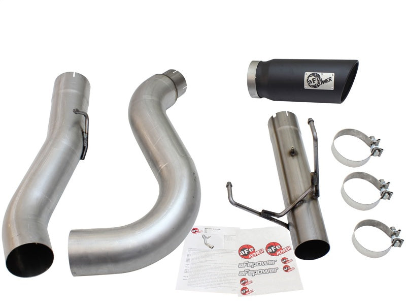 aFe MACHForce XP Exhaust Large Bore 5in DPF-Back Alu. 13-15 Dodge Trucks L6-6.7L (td) *Black Tip