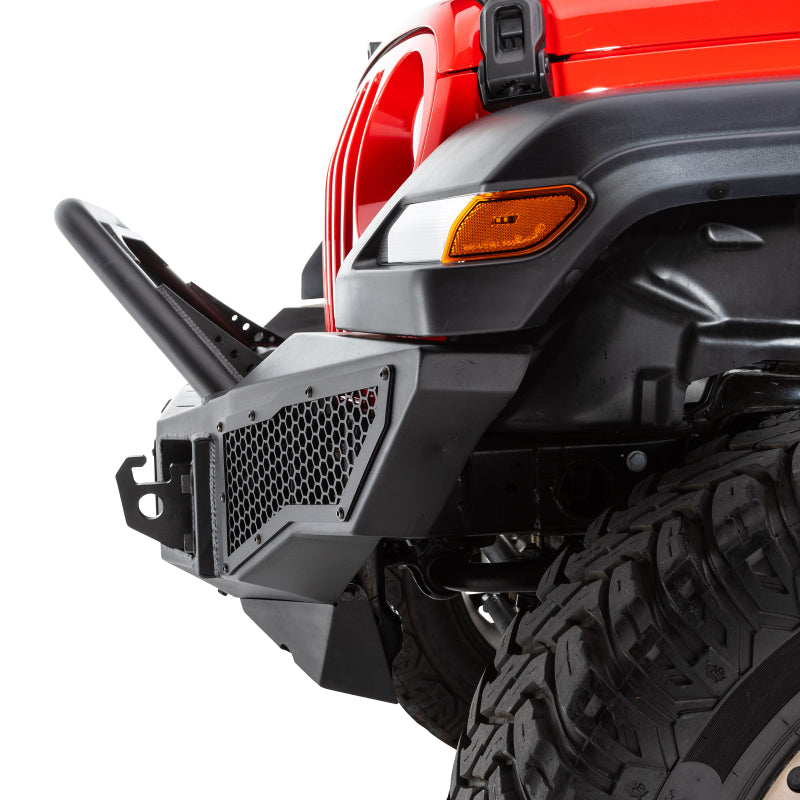 Go Rhino 07-20 Jeep Wrangler JL/JLU/JK/JKU/Gladiator JT Rockline Full Width Bumper w/ Overrider