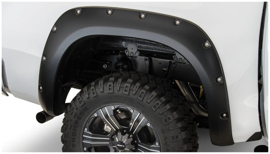 Bushwacker 07-13 Toyota Tundra Fleetside Pocket Style Flares 2pc 66.7/78.7/97.6in Bed - Black