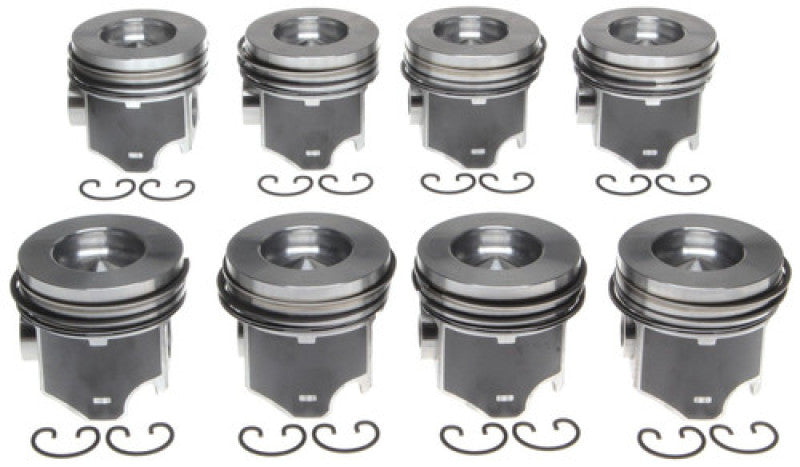 Mahle OE Navistar MaxxForce 7 6.4L Diesel STD Piston Set (Set of 8)