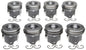 Mahle OE GM 6.6L Duramax 06-09 LMM LBZ Vin 26D .010 Left Bank Only Piston Set (Set of 4)