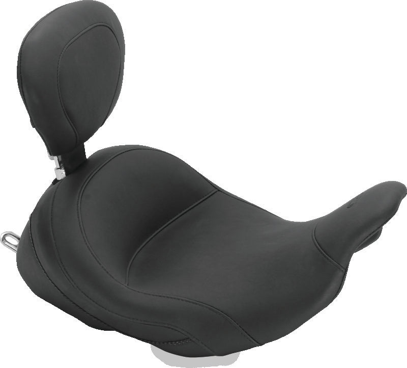 Mustang 08-21 Harley Electra Glide Std,Rd Glide,Rd King,Str Glide Lowdow Touring Solo Seat - Black