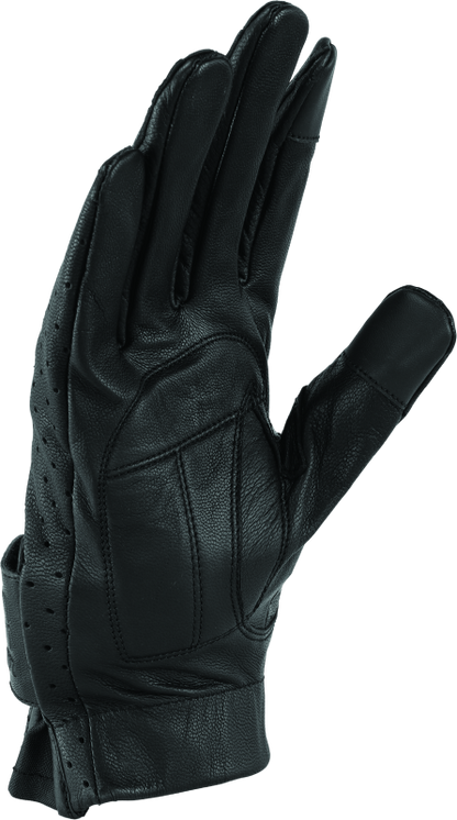 Kuryakyn Leather By River Road Tucson Leather Perforated Gloves Black - Small