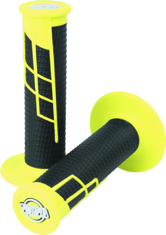 ProTaper Clamp-On 1/2 Waffle Grip - Neon Yellow/Black