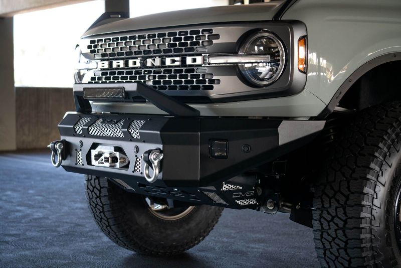 DV8 Offroad Bull Bar Add-On For DV8 Ford Bronco Bumpers - Fits 13in Elite Series Light Bar