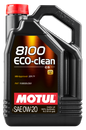 Motul 5L Synthetic Engine Oil 8100 0W20 Eco-Clean