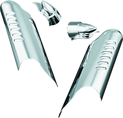 Kuryakyn Lower Leg Deflector Shields 00-13 Touring Chrome