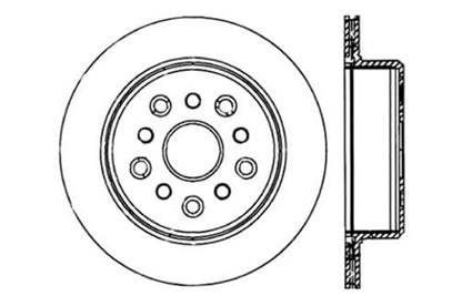 StopTech 5/93-98 Toyota Supra Right Rear Slotted & Drilled Rotor