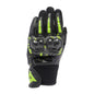 Dainese Mig 3 Unisex Leather Gloves Black/Anthracite/Yellow Fluorescent - 3XL