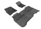 3D MAXpider 2014-2019 Chevrolet Silverado Crew Cab Kagu 1st & 2nd Row Floormats - Black