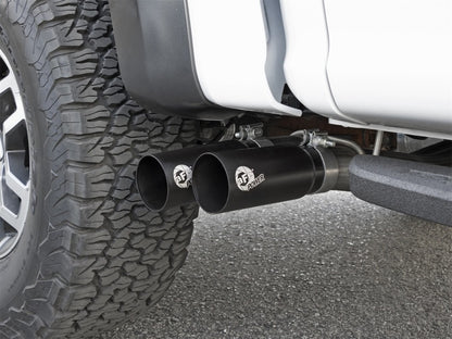 aFe POWER Rebel Series 3in 409 SS Cat Back Exhaust w/ Black Tips 17 Ford F-150 Raptor V6-3.5L