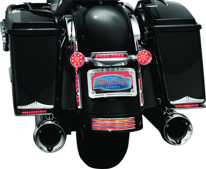 Kuryakyn Curved License Plate Mount Chrome