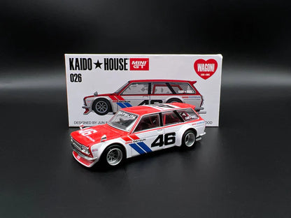 Kaido House x Mini GT 1:64 Datsun Kaido 510 Wagon BRE Version 1 White Limited Edition