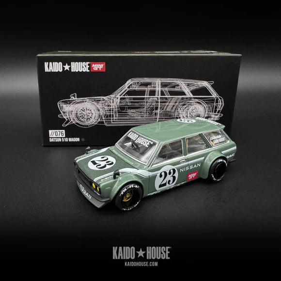 Kaido House x Mini GT 1:64 Datsun KAIDO 510 Wagon CARBON FIBER V3