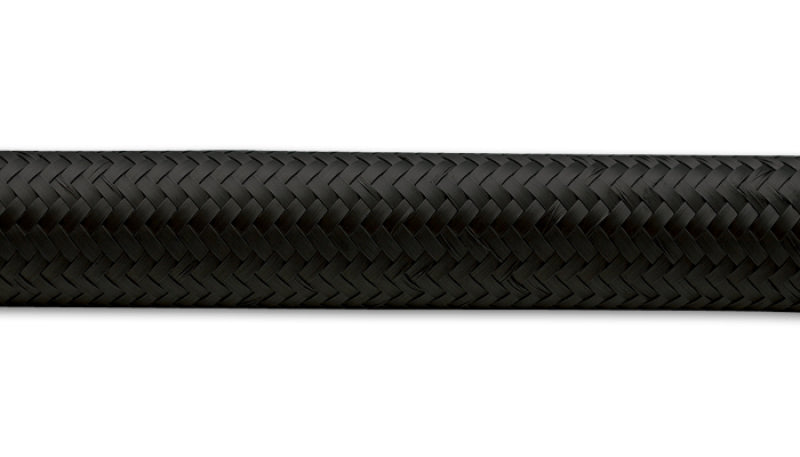 Vibrant -10 AN Black Nylon Braided Flex Hose (10 foot roll)