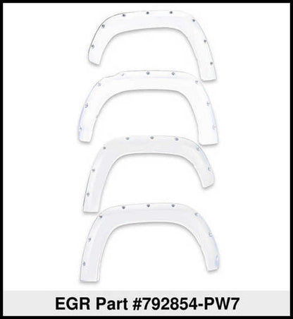 EGR 10+ Dodge Ram HD Bolt-On Look Color Match Fender Flares - Set - Bright White