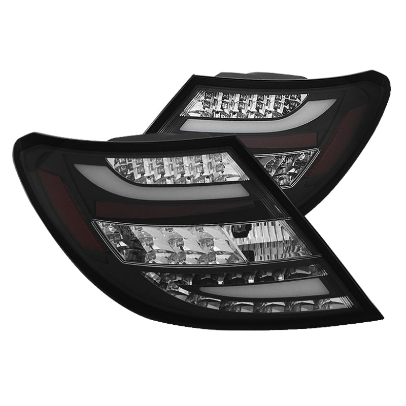 Spyder Mercedes Benz W204 C-Class 11-14 LED Tail Lights - Blk ALT-YD-MBZC11-LED-BK