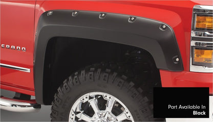 Bushwacker 16-18 Chevy Silverado 1500 Fleetside Pocket Style Flares 4pc 78.8/97.8in Bed - Black