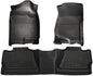 Husky Liners 07-12 Chevy Silverado/GMC Sierra Crew Cab WeatherBeater Combo Black Floor Liners