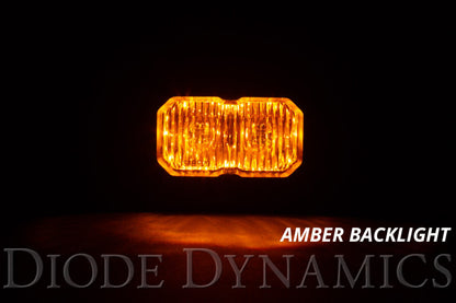 Diode Dynamics Stage Series 2 In LED Pod Sport - Yellow Combo Standard ABL (Pair)