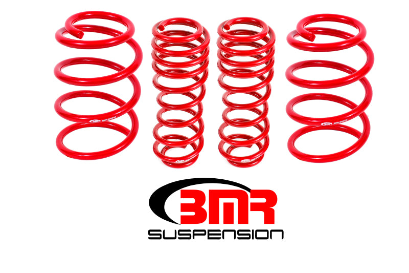 BMR 07-14 Shelby GT500 Performance Version Lowering Springs (Set Of 4) - Red