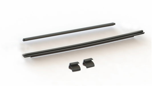 Rampage 2007-2018 Jeep Wrangler(JK) Tailgate Tonneau Bar Kit - Black