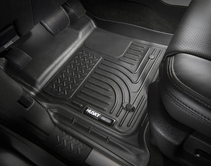 Husky Liners 03-12 Dodge Ram 1500/2500/3500 Series Regular/Quad Cab WeatherBeater Black Floor Liners