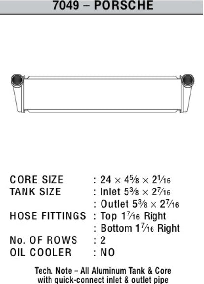 CSF 05-11 Porsche Boxster (987) / 05-11 Porsche 911 Carrera (997) Center Radiator