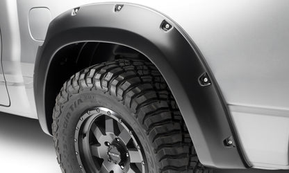 Bushwacker 19-22 Ram 1500 (Excl. Rebel/TRX) 76.3 & 67.4in Bed Pocket Style Flares 4pc Set - Black