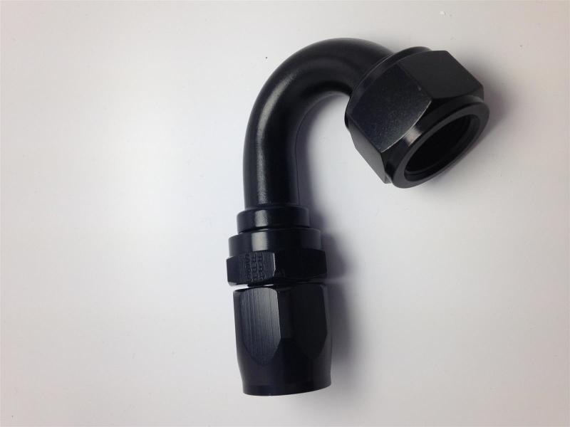 Fragola -6AN x 150 Degree Pro-Flow Hose End - Black