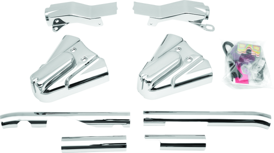 Kuryakyn Swingarm Cover Kit - Unlighted 86-99 Softail Models Chrome