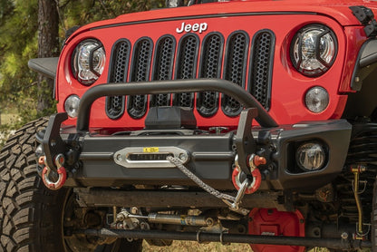 Rugged Ridge Arcus Front Bumper Tube Overrider Black JK