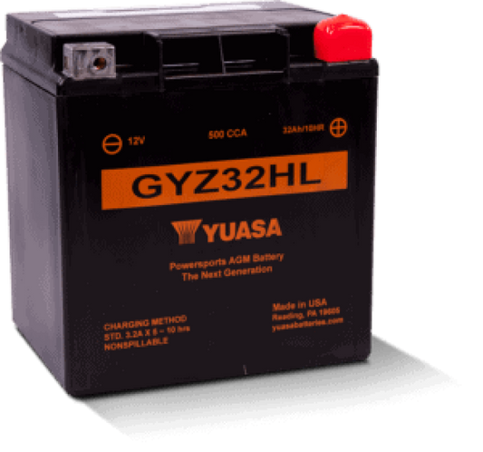 Yuasa GYZ32HL High Performance Maintenance Free AGM 12 Volt Battery