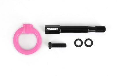 Perrin 18-21 WRX/STI / 13-20 BRZ / 17-20 Toyota 86 Front Tow Hook Kit - Hyper Pink