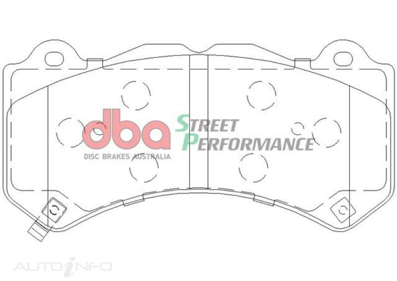 DBA 07-22 Nissan GT-R R35 Front Street Performance Brake Pad Kit