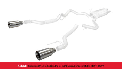 Corsa 2017-2020 Ford F-150 Raptor 3in Inlet / 5in Outlet Satin Polished Tip Kit (For Corsa ExhOnly)