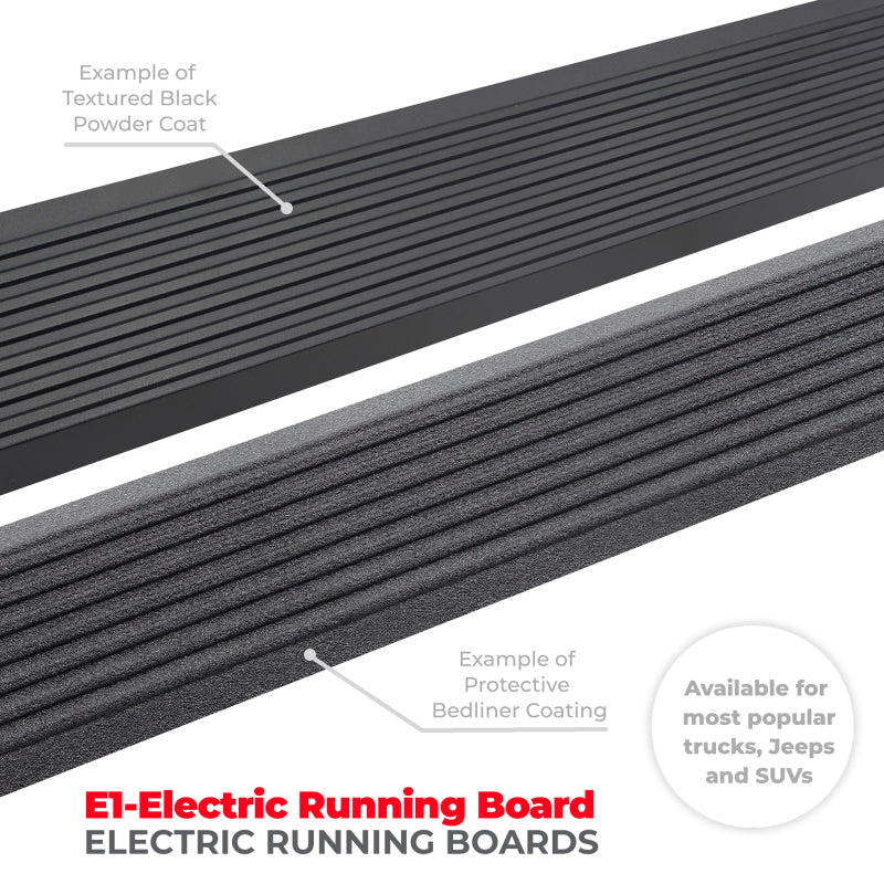 RealTruck 23-24 Toyota Sequoia Sport (Ex. Hybrid) VoltStep Electric Running Board Kit - Tex. Bk