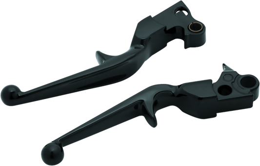 Kuryakyn Trigger Lever Set 96-Up Cable Gloss Black