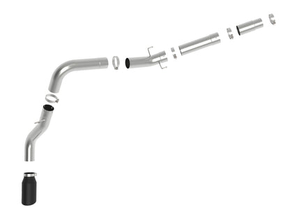 aFe Large-Bore HD 5in 409SS DPF-Back Exhaust System w/Black Tip 19-20 Ram Diesel Trucks L6-6.7L (td)