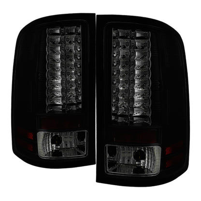 Spyder GMC Sierra 07-13 (Not 3500 Dually 4 Rear Wheels)LED Tail Lights Blk Smke ALT-YD-GS07-LED-BSM