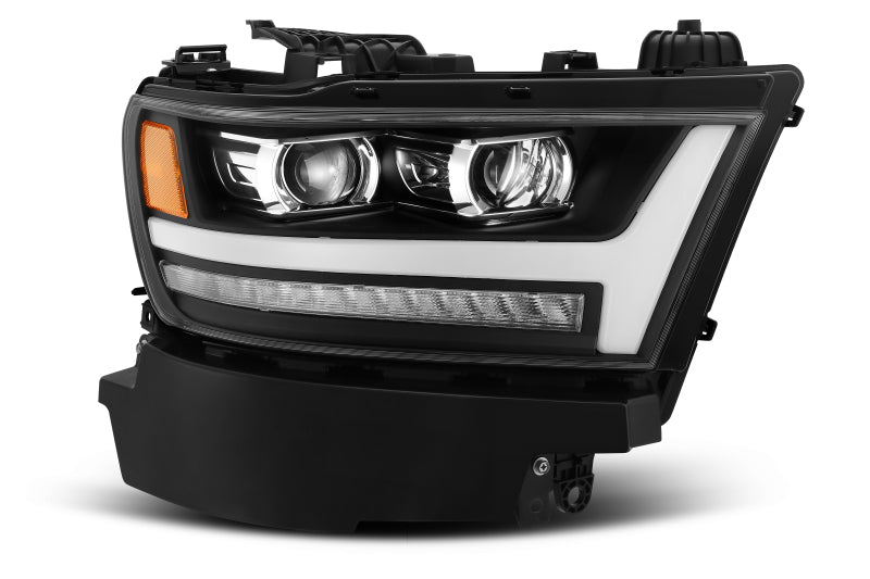 AlphaRex 19-20 Ram 1500HD PRO-Series Proj Headlight Plnk Style Blk w/Activ Light/Seq Signal/Plnk DRL