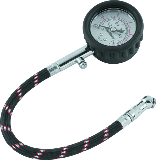 BikeMaster Tire Pressure Gauge/Hose 15 PSI