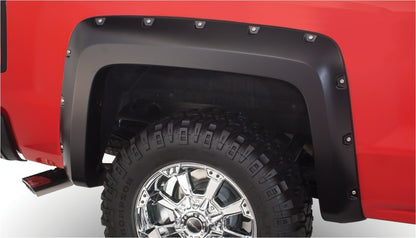 Bushwacker 14-18 Chevy Silverado 1500 Fleetside Pocket Style Flares 2pc 69.3in Bed - Black