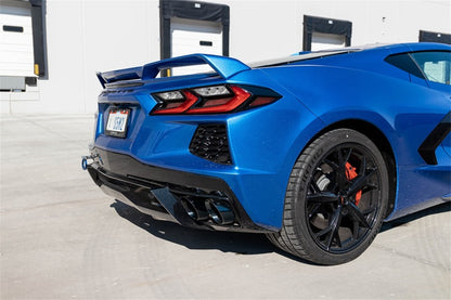 Corsa 20-24 Corvette C8 3in Valved Cat-Back 4.5in Blk Quad Tips Fits Factory Perf Exhaust DeletesAFM