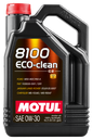 Motul 5L Synthetic Engine Oil 8100 0W30 4x5L ECO-CLEAN  ACEA C2 API SM ST.JLR 03.5007