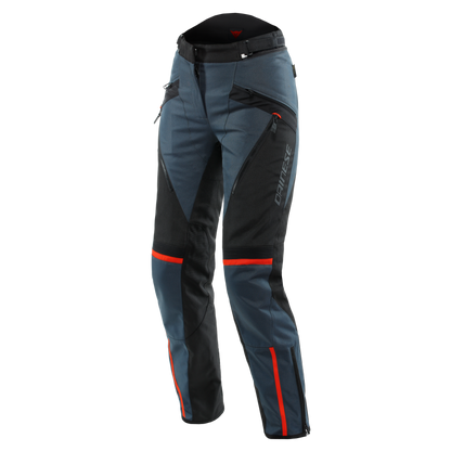 Dainese Tempest 3 Lady D-Dry Pants Ebony/Black/Lava-Red Size - 46