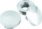 Bikers Choice 82-Up Chrome Pointed Gas Cap Set With Paint Savers